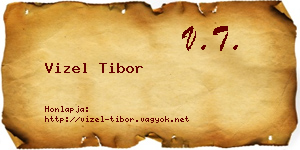 Vizel Tibor névjegykártya